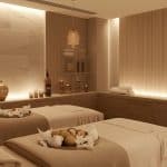 Therapist performing stress relief massage at a modern spa center in Dhaka